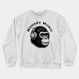 Monkey music Crewneck Sweatshirt